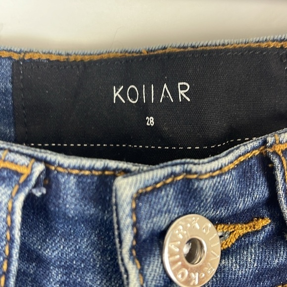 Kollar Clothing blown out knee denim medium blue size 28 - Picture 3 of 10
